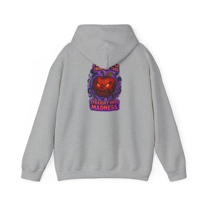 Pumpkin Demon Hoodie — "Straight Into Madness" Halloween Sweatshirt