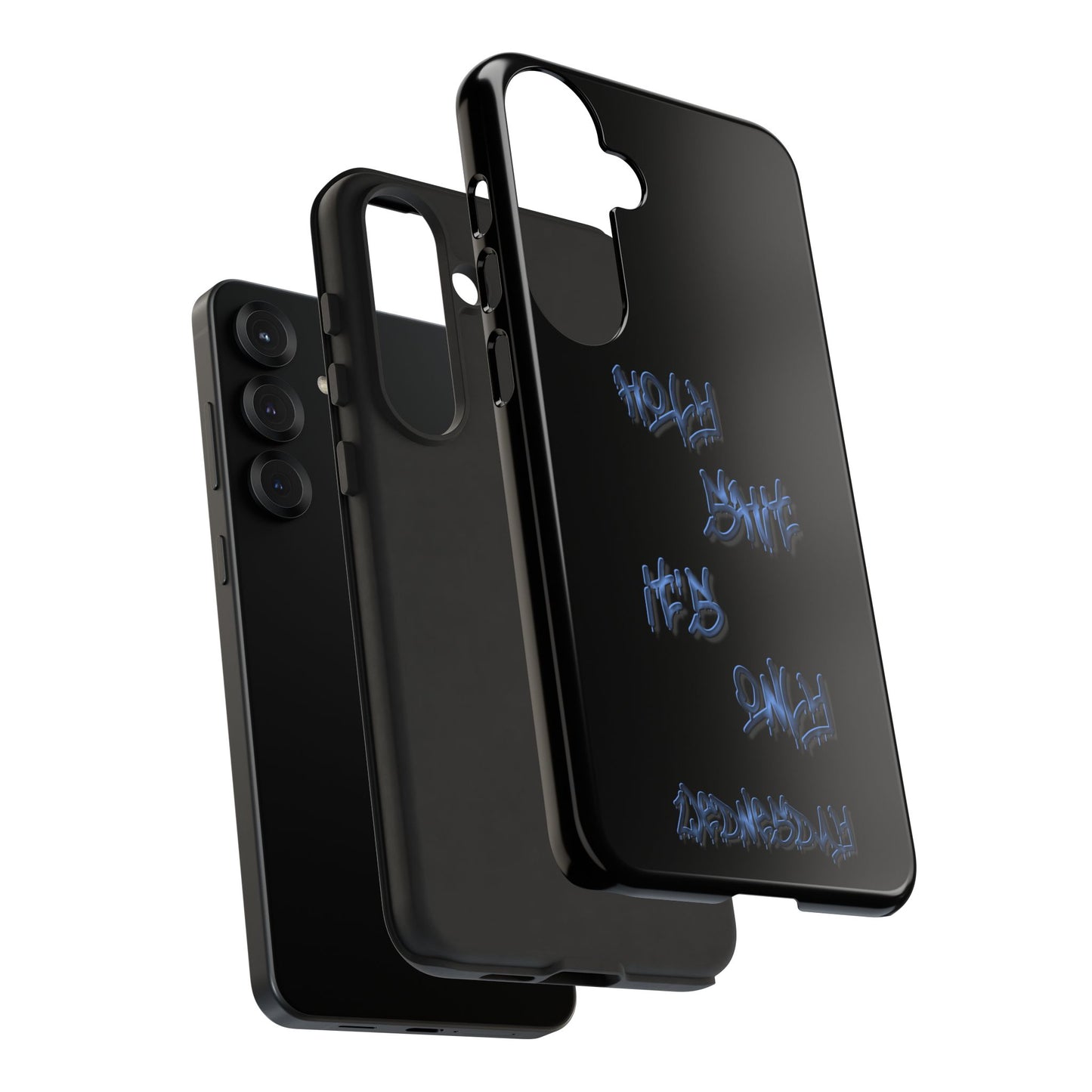 Phone Case — Blue Neon Graffiti "Tough Cases" Protective Cover