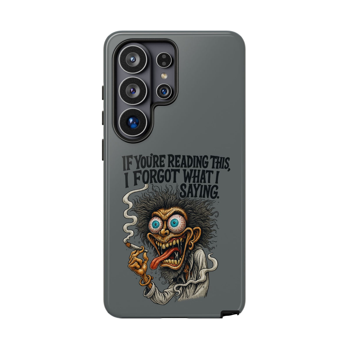 Phone Case — "If You're Reading This I Forgot What I Was Saying" Retro Crazy Cartoon Design