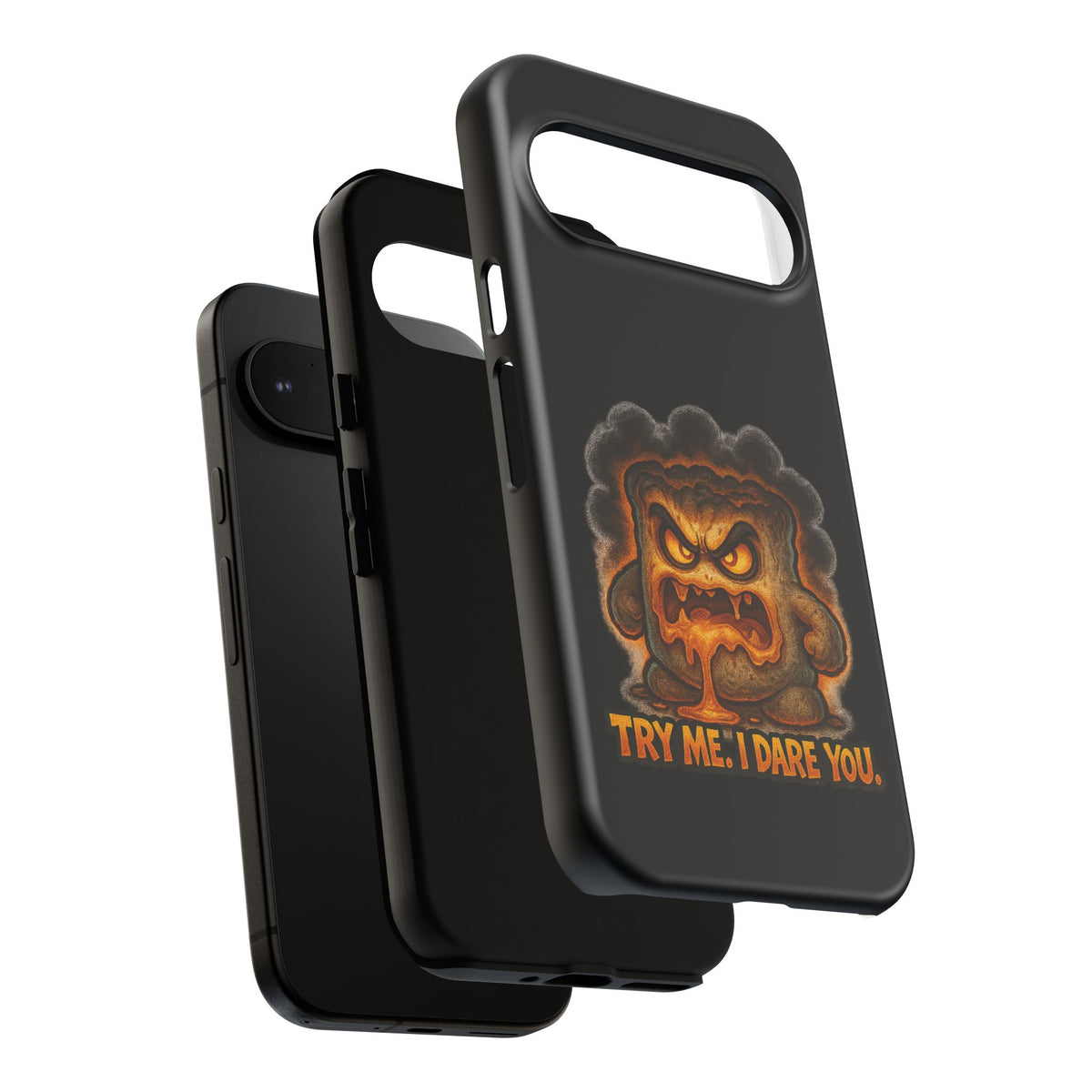 Phone Case — 'Try Me, I Dare You' Angry Lava Monster Graphic