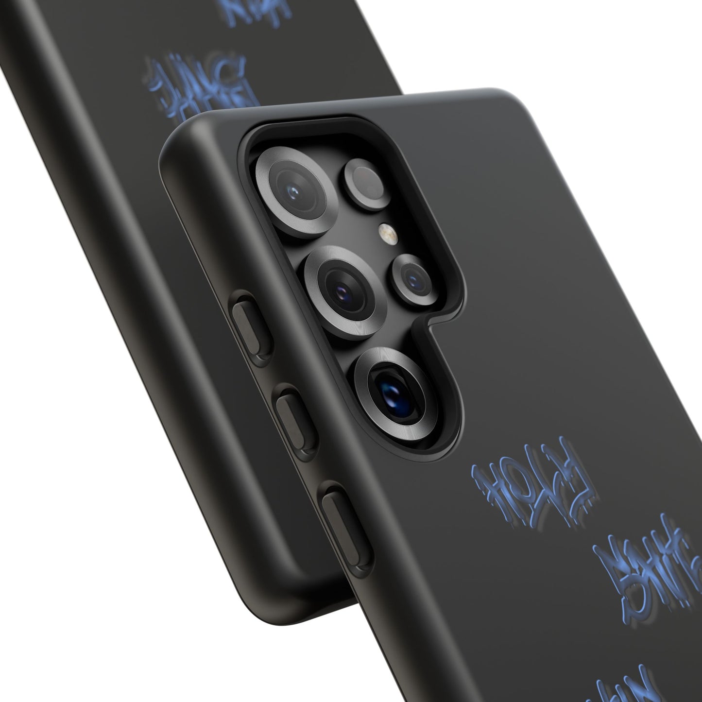 Phone Case — Blue Neon Graffiti "Tough Cases" Protective Cover