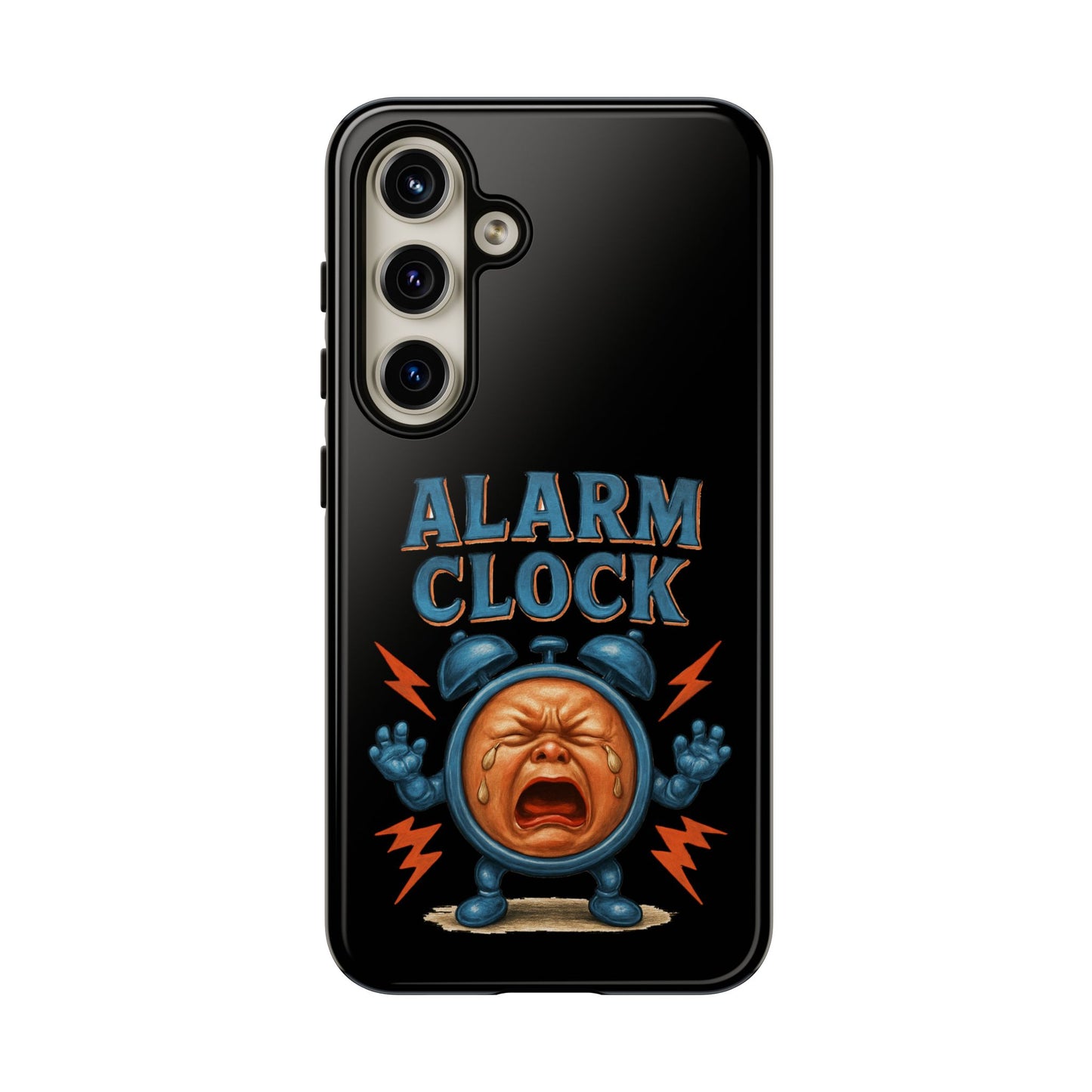 Phone Case — "Alarm Clock" Retro Screaming Clock Protective Cover