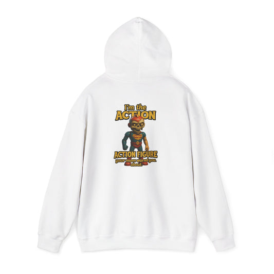 Action Figure Hoodie – Retro Toy Gamer Graphic Pullover