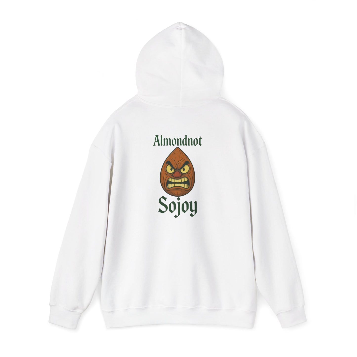 Angry Almond Hoodie - Tropical Humor Graphic Sweatshirt