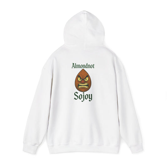 Angry Almond Hoodie - Tropical Humor Graphic Sweatshirt