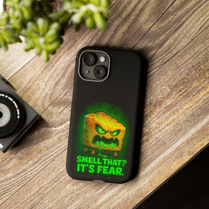 Phone Case — 'Smell That? It's Fear.' Spooky Cheese Monster Protective Case