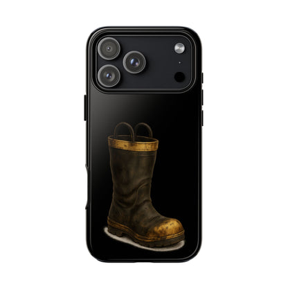 Vintage Fire Boot Phone Case — Rugged Protective iPhone Cover