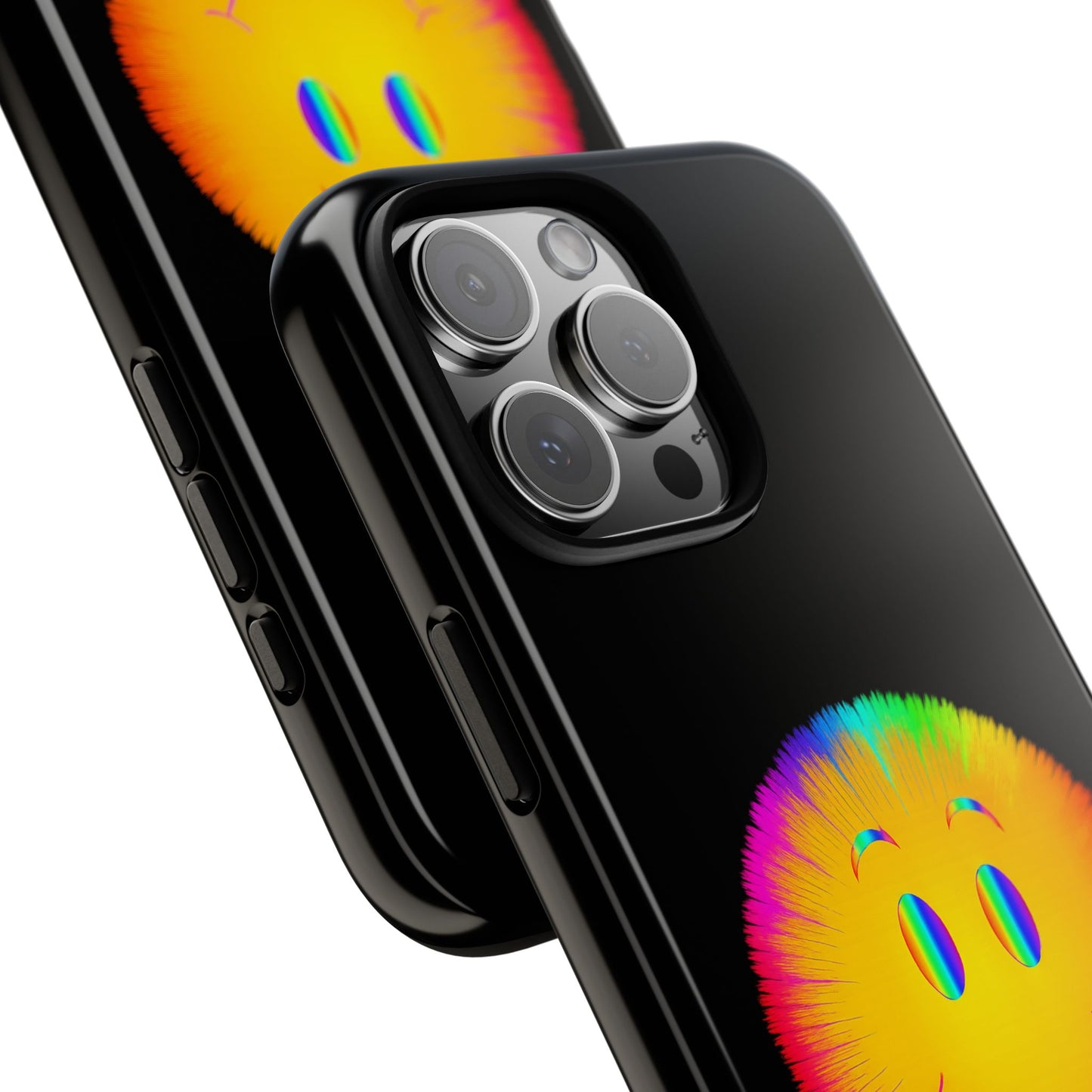 Phone Case — 'Dead Inside, But the Visuals Are Amazing' Rainbow Smiley