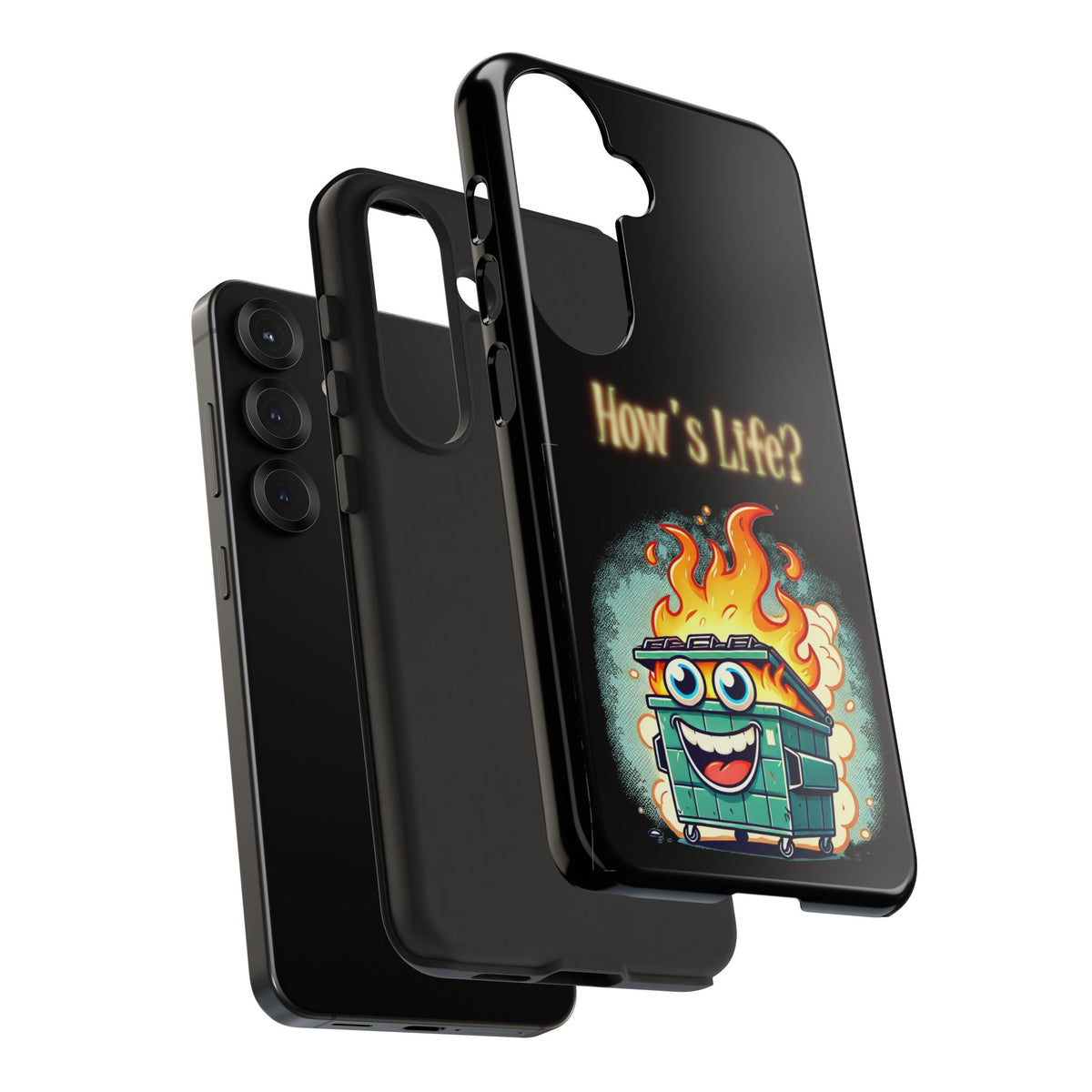 How's Life? Flaming Dumpster Phone Case