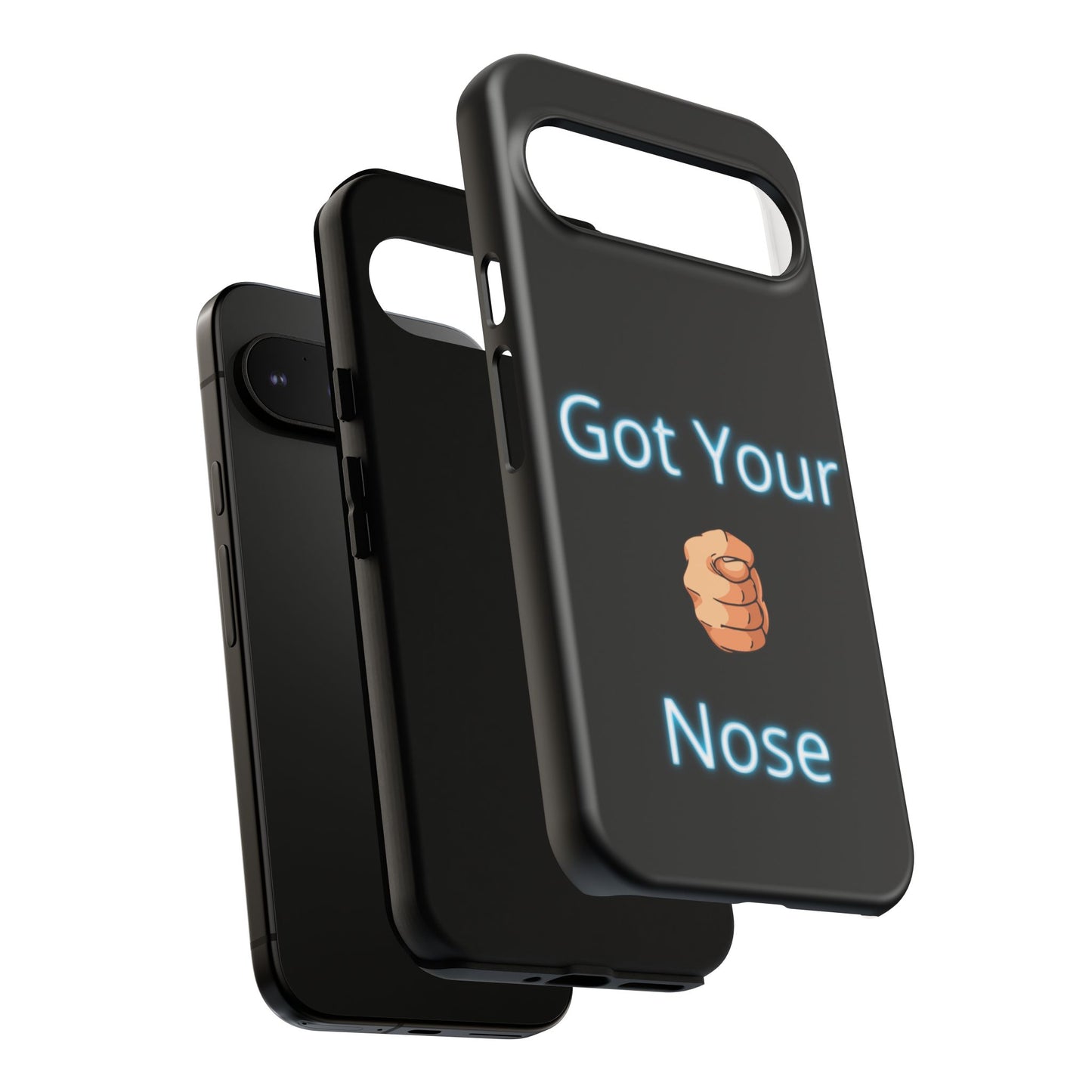 Got Your Nose Phone Case — Funny Neon Fist Design
