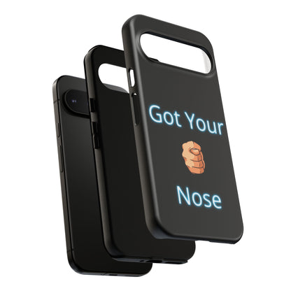 Got Your Nose Phone Case — Funny Neon Fist Design