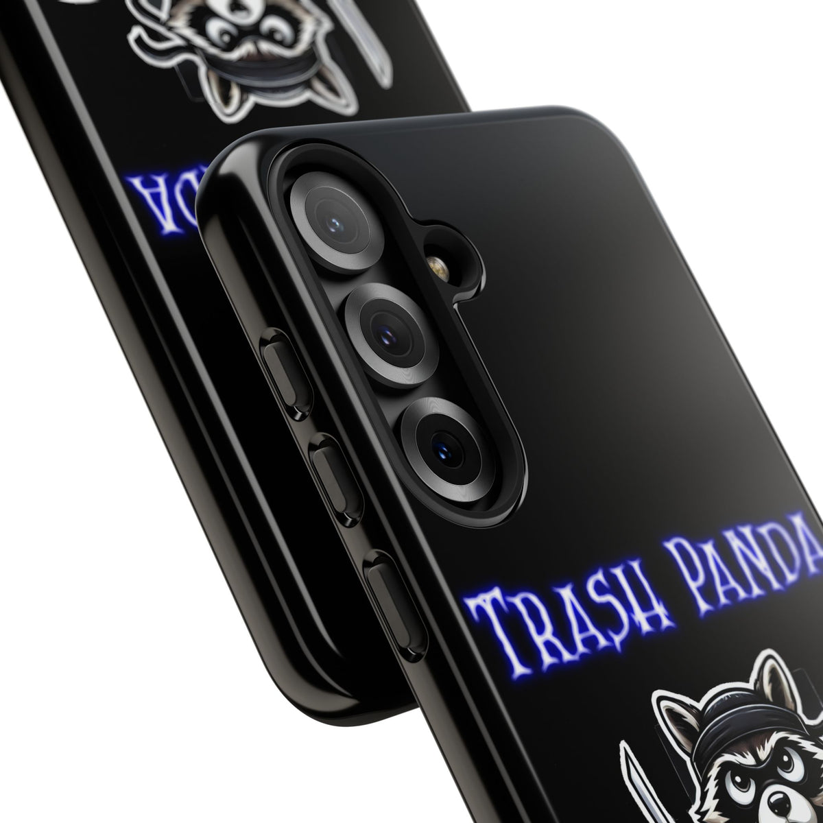 Trash Panda Ninja Phone Case — Cute Raccoon Warrior Protective Case