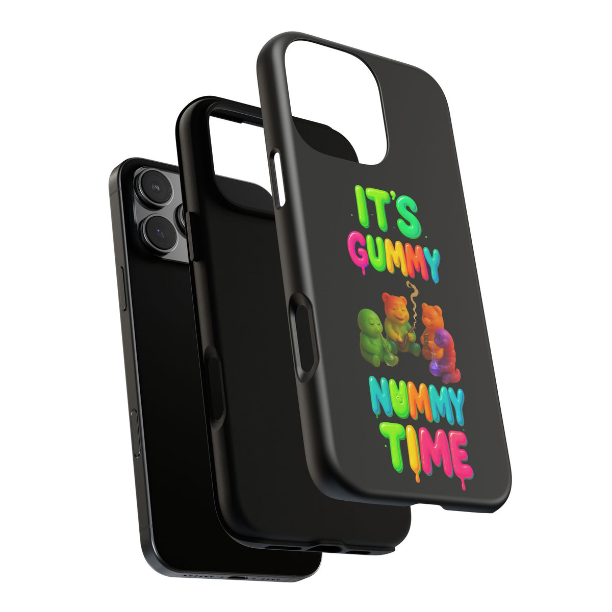 It's Gummy Nummy Time Phone Case — Colorful Gummy Bears Protective Case