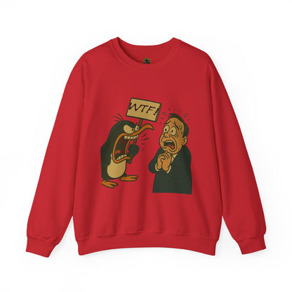 WTF Angry Penguin Crewneck Sweatshirt