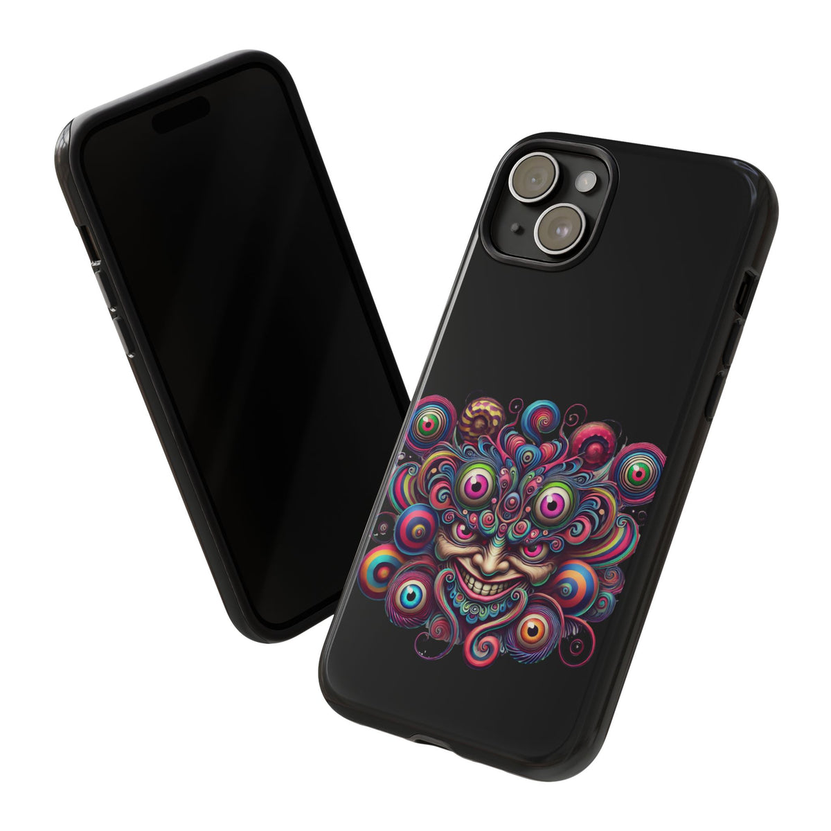 Psychedelic Smiling Eye Cluster Phone Case