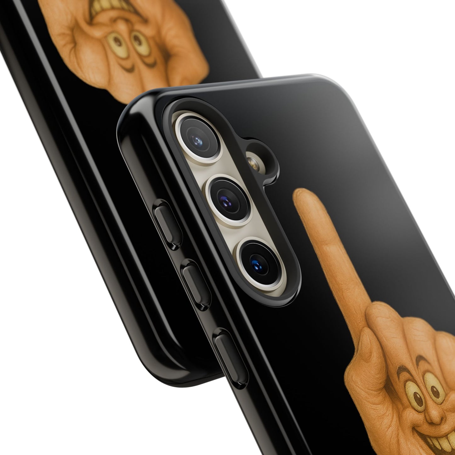 Phone Case — 'Lil Wang' Humorous Middle Finger Character Protective Cover