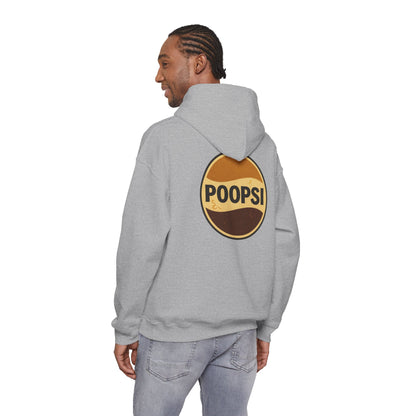 Poopsi Logo Hoodie — Funny Retro Soda Parody Sweatshirt