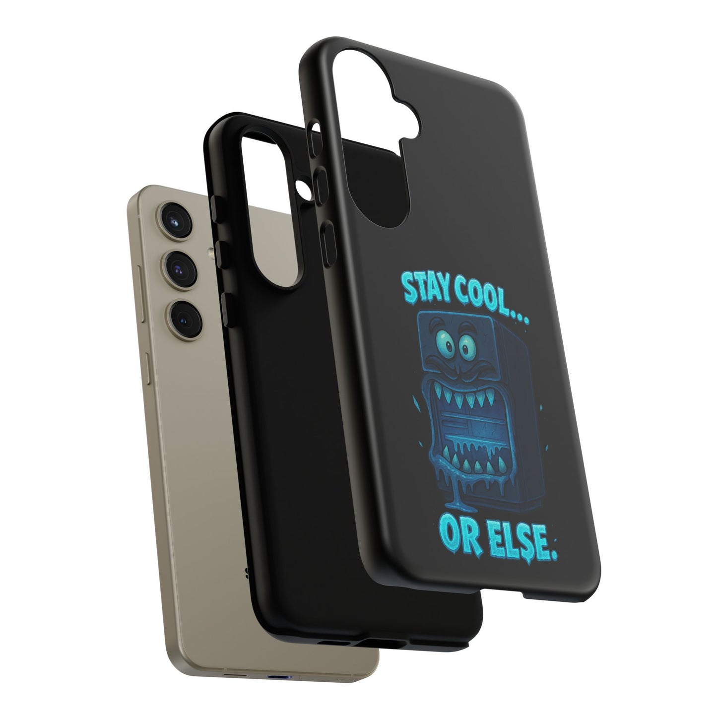 Stay Cool... Or Else. Phone Case — Neon Monster Protective iPhone Cover