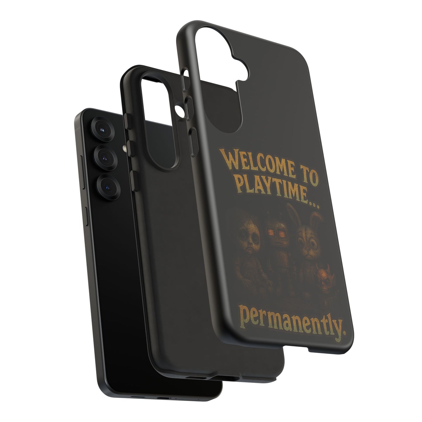 Phone Case — "Welcome to Playtime... Permanently." Horror Game Character Protective Case