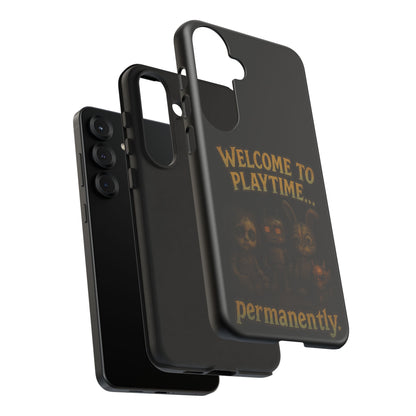 Phone Case — "Welcome to Playtime... Permanently." Horror Game Character Protective Case