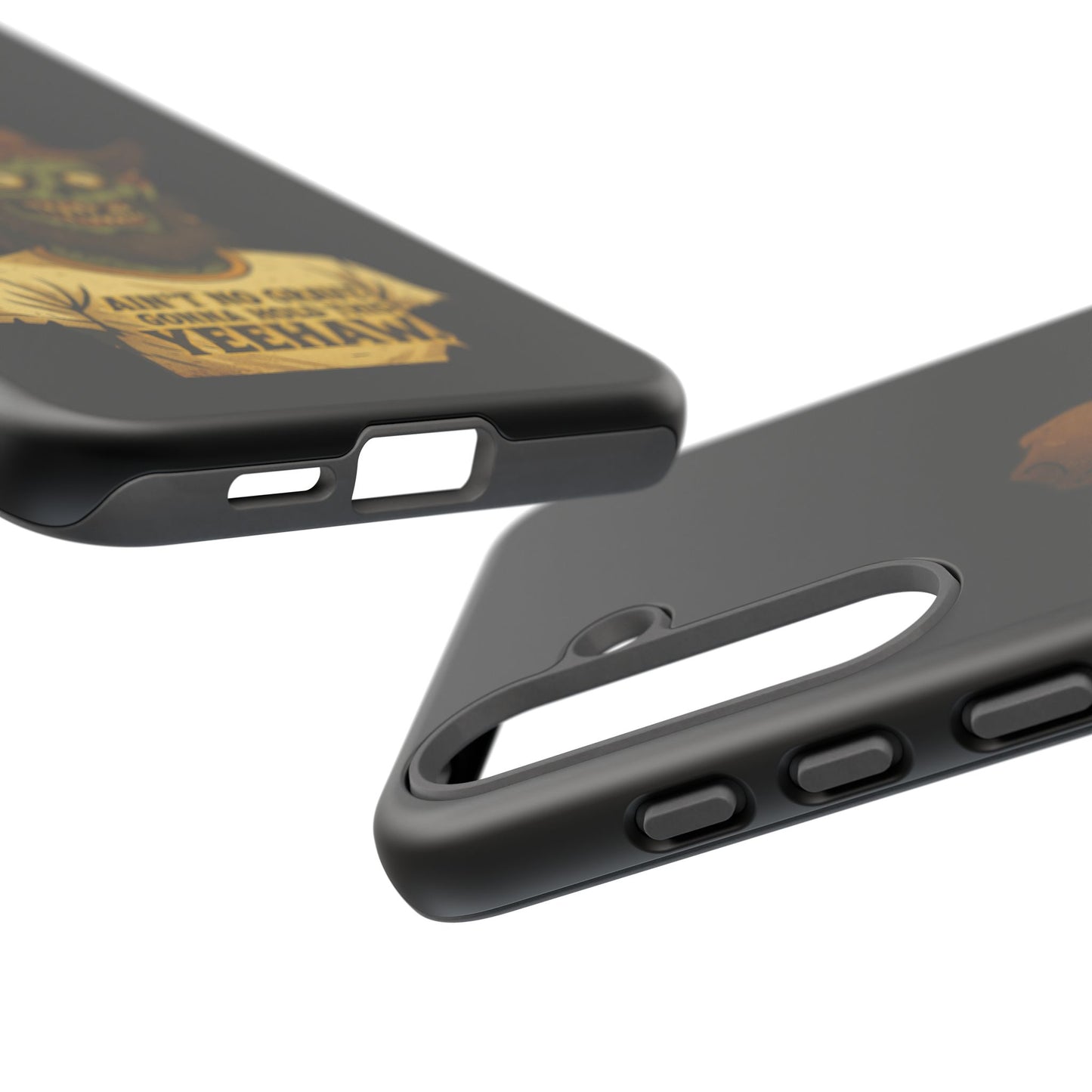 Zombie Cowboy Phone Case — "Ain't No Grave Gonna Hold This Yeehaw" Protective iPhone Cover