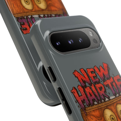 Phone Case — 'New Hairte' Funny Grinning Tongue-Out Monster Design
