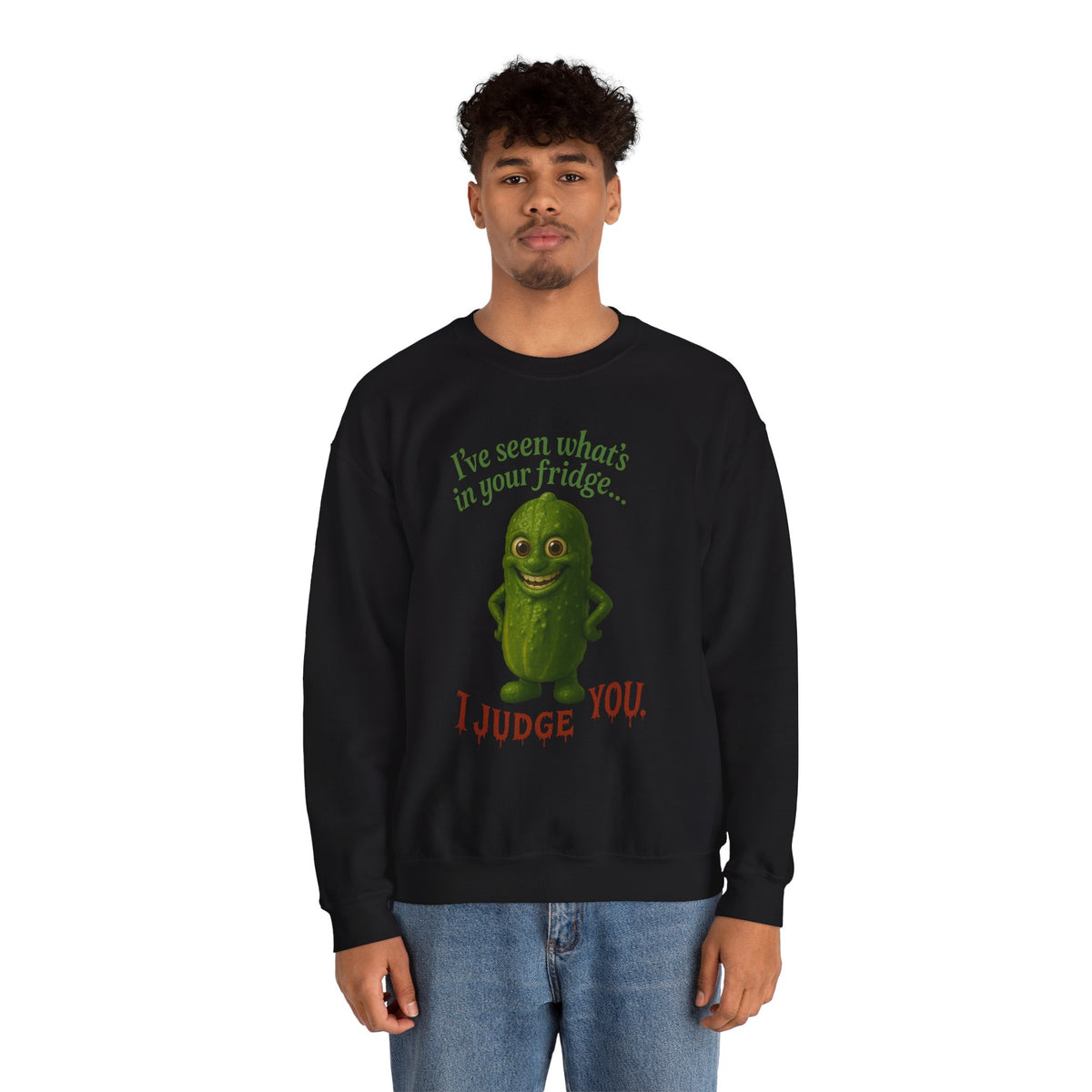 Judgmental Pickle Crewneck