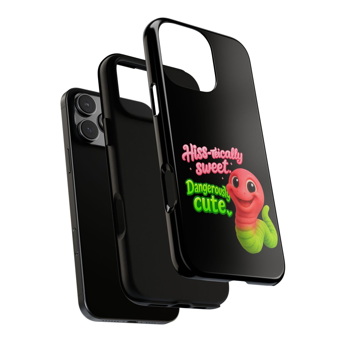Phone Case — "Hiss-tically Sweet, Dangerously Cute" Worm Design