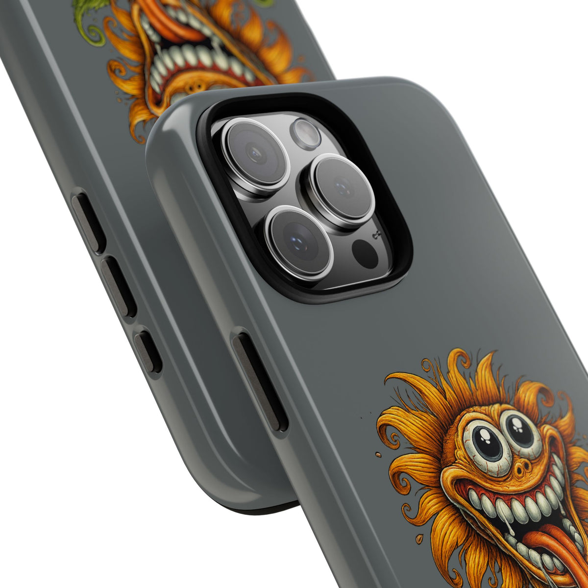 Funny Monster Sunflower Phone Case — "Photosynthesizing the Universe One Breakdown at a Time"
