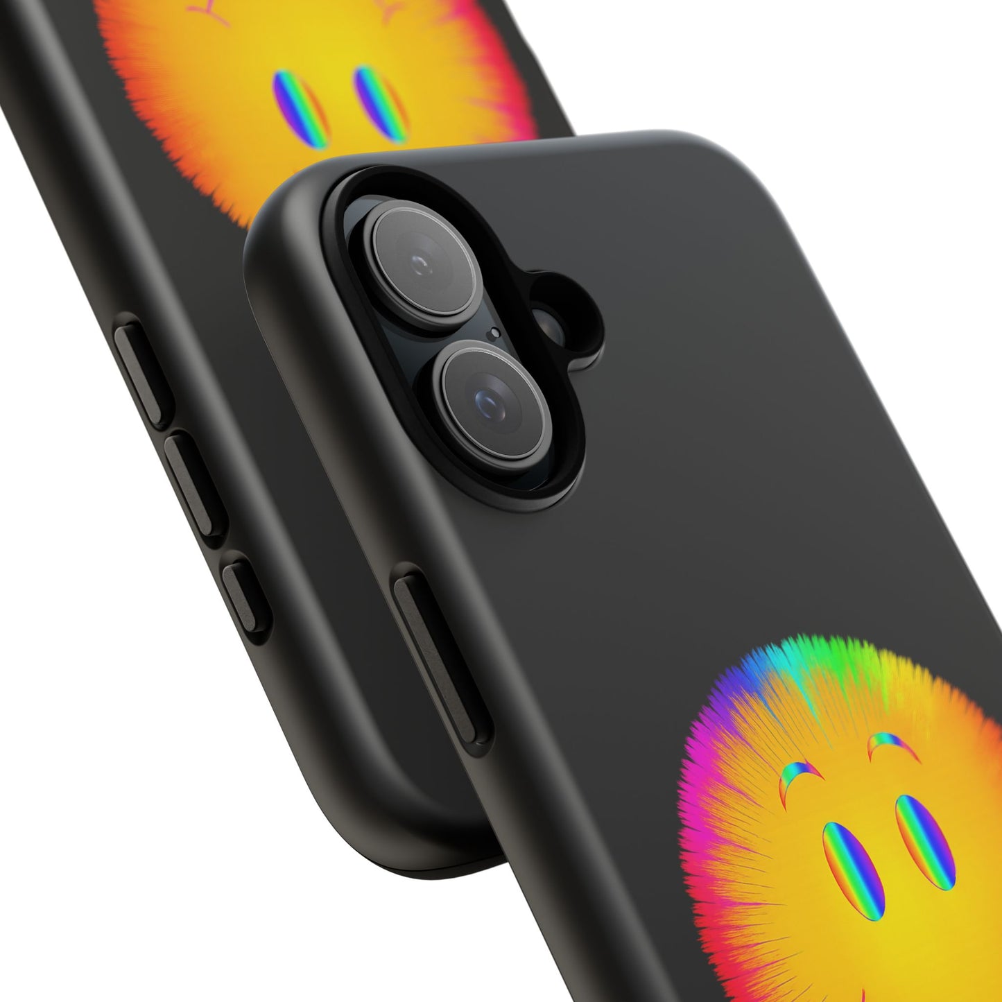Phone Case — 'Dead Inside, But the Visuals Are Amazing' Rainbow Smiley