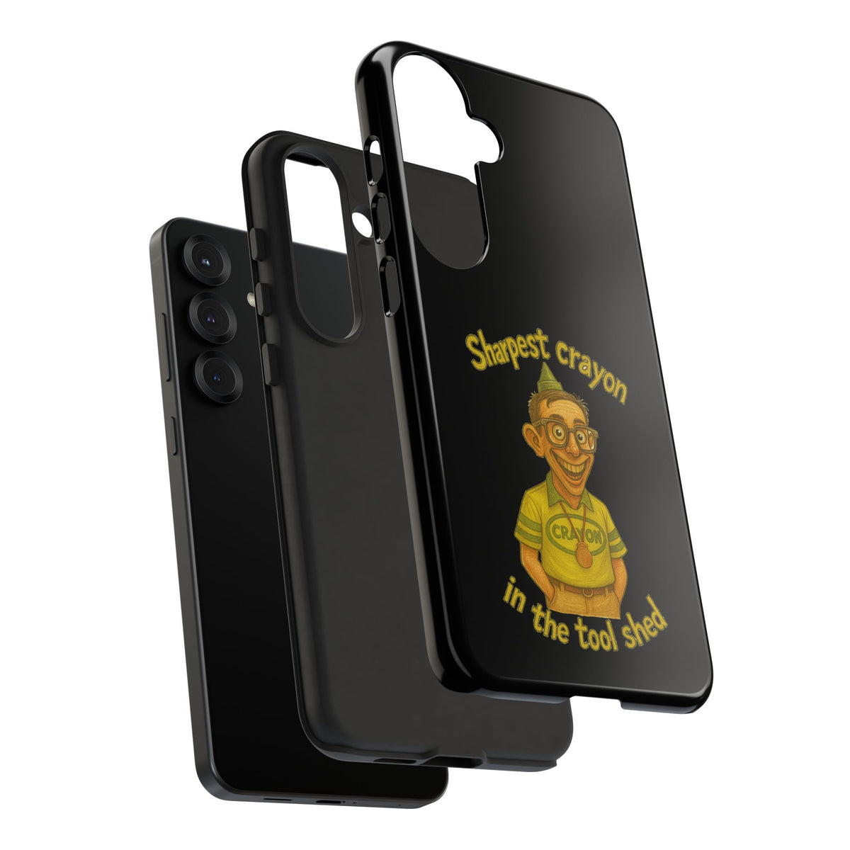 Phone Case — "Sharpest Crayon in the Tool Shed" Retro Teacher/Geek Protective Cover