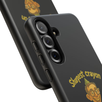 Phone Case — "Sharpest Crayon in the Tool Shed" Retro Teacher/Geek Protective Cover