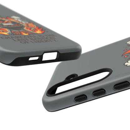 Grilling Phone Case — "Charcoal Is the Last Bastion of Liberty" BBQ Design