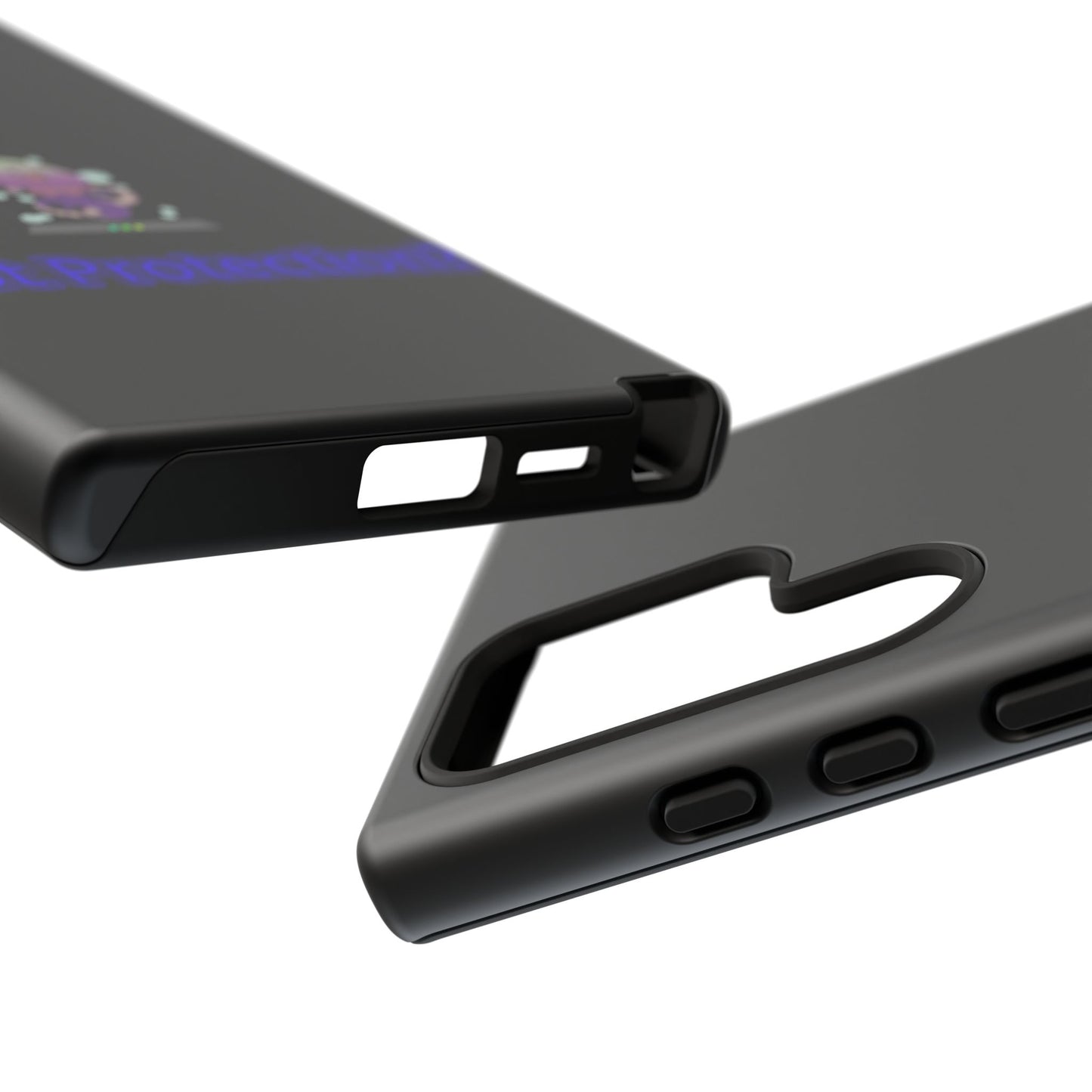 Phone Case — 'Got Protection?' Cute Purple Alien Anti-Shock Protective Cover