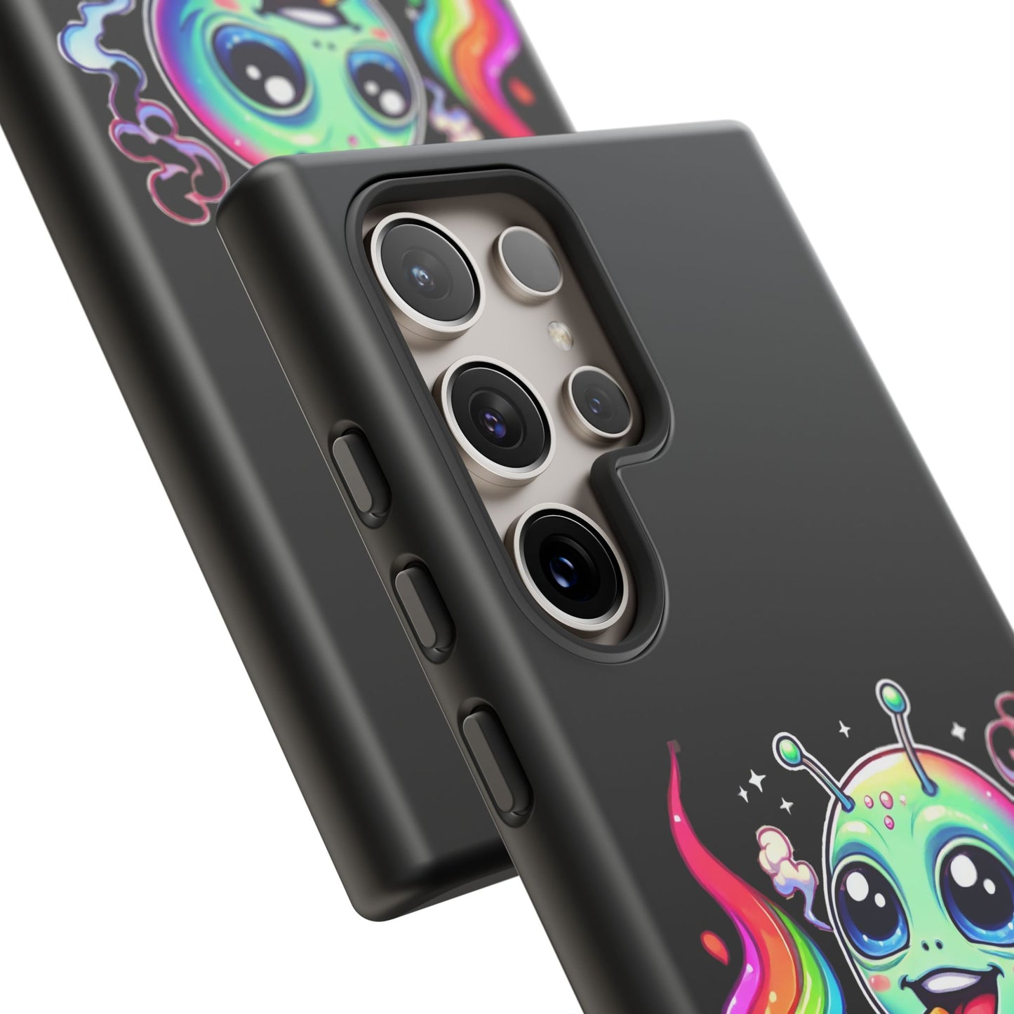 Alien Smoking Rainbow Joint Phone Case — Cute Psychedelic Cannabis iPhone Cover