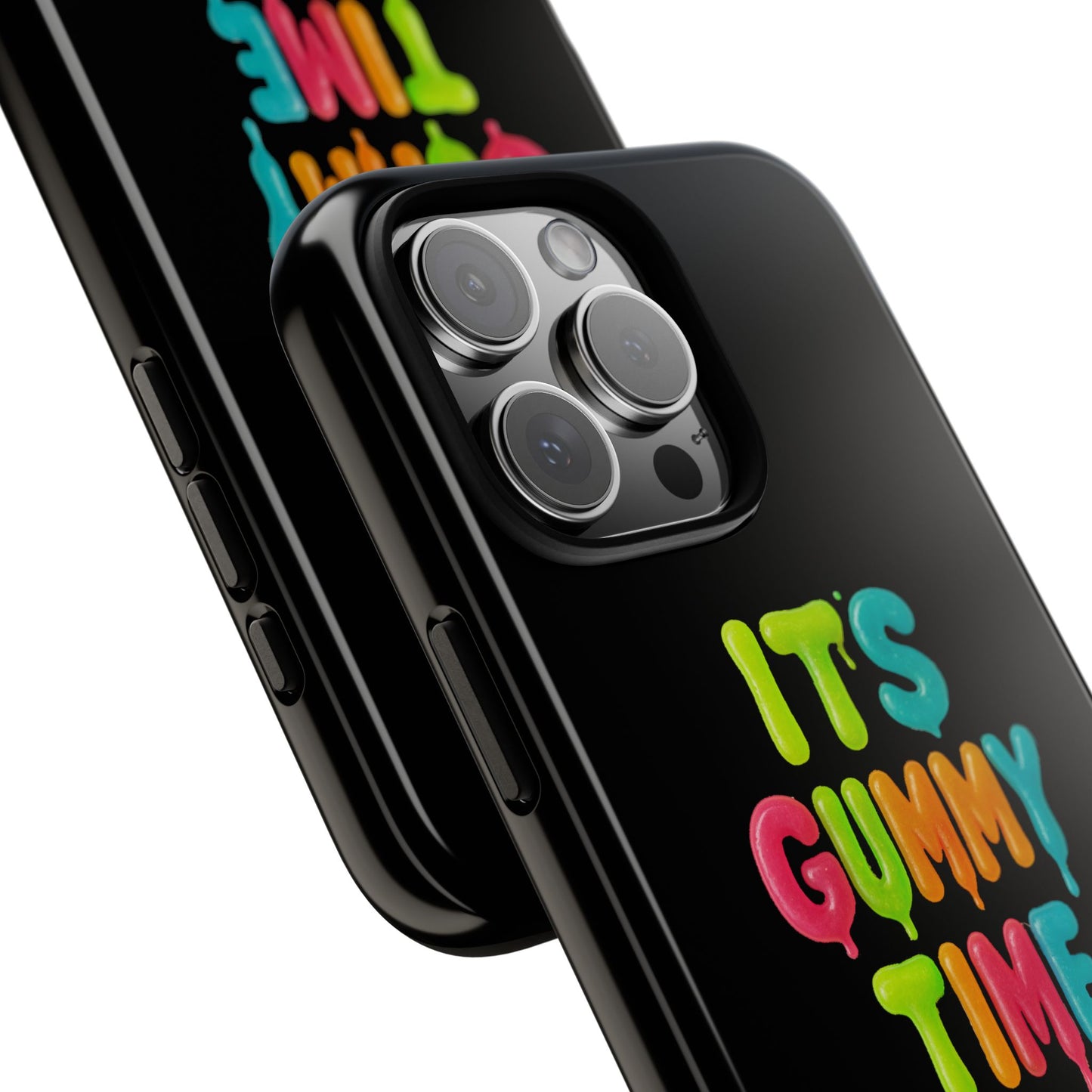 Phone Case — "It's Gummy Time" Rainbow Gummy Bear Protective Cover
