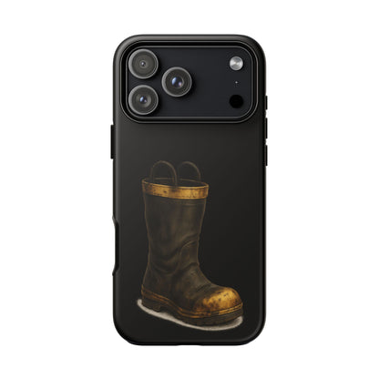 Vintage Fire Boot Phone Case — Rugged Protective iPhone Cover