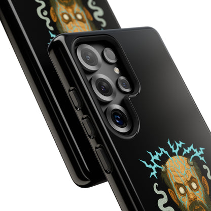 Phone Case — “I’m Not Charged Up… I’m Barely Contained” Electric Horror Design