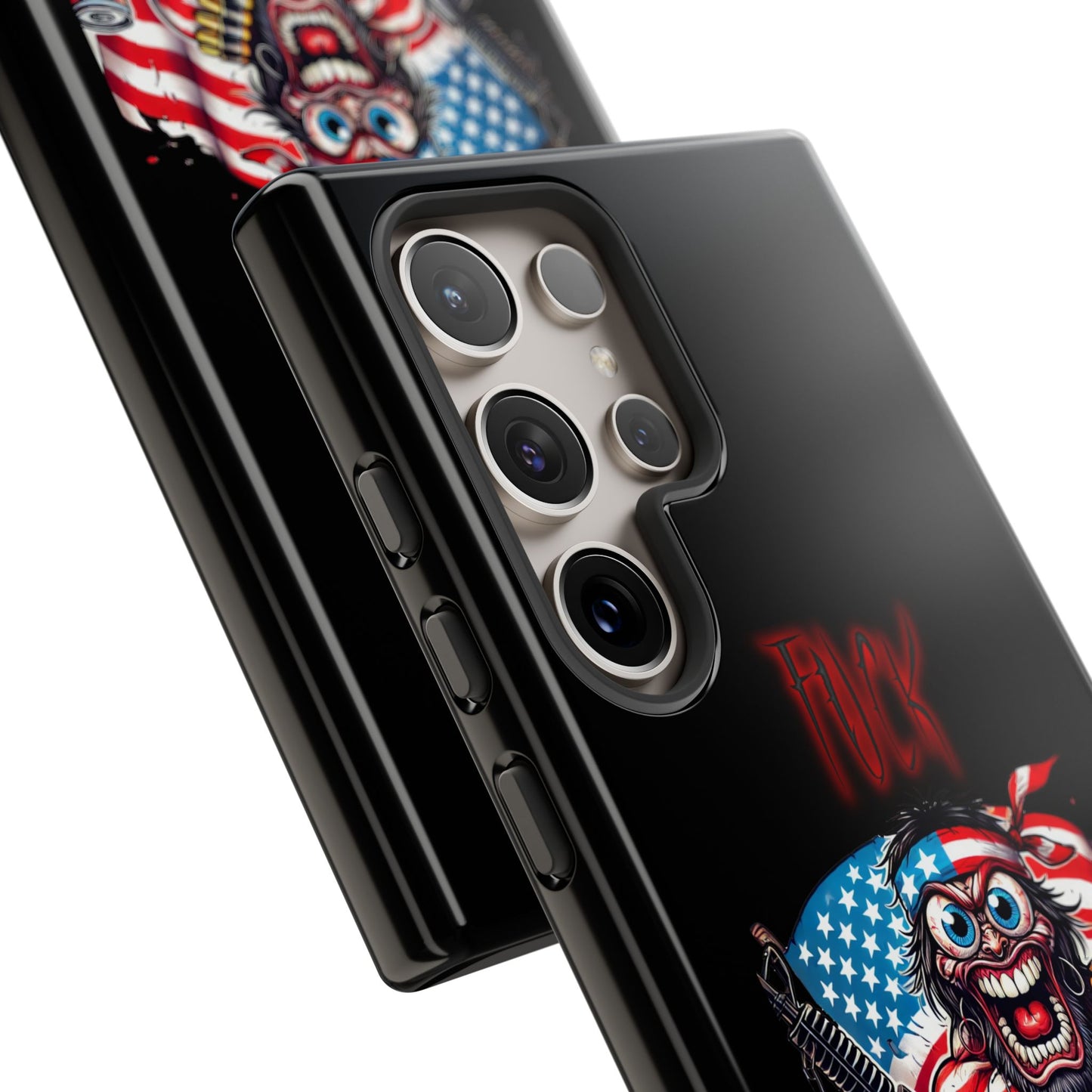 Phone Case — American Flag Skull Soldier Design (Tough Cases)