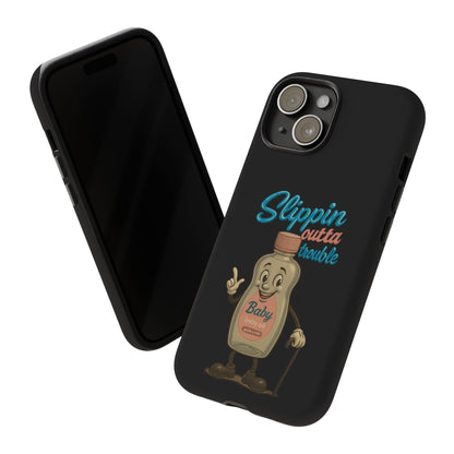Phone Case — Retro 'Slippin Outta Trouble' Baby Bottle Design
