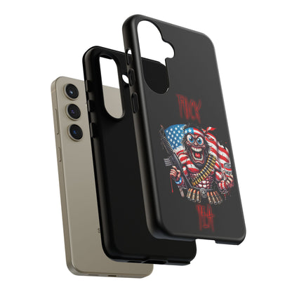 Phone Case — American Flag Skull Soldier Design (Tough Cases)