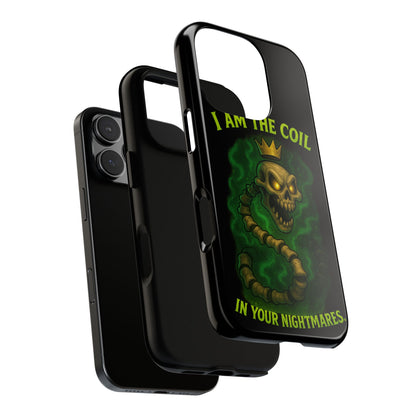 Tough Cases — “I Am The Coil In Your Nightmares” Skull Snake Shockproof Phone Case