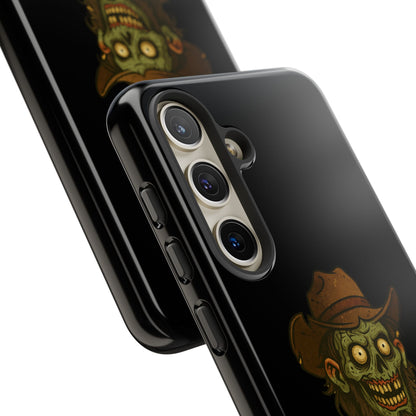 Zombie Cowboy Phone Case — "Ain't No Grave Gonna Hold This Yeehaw" Protective iPhone Cover