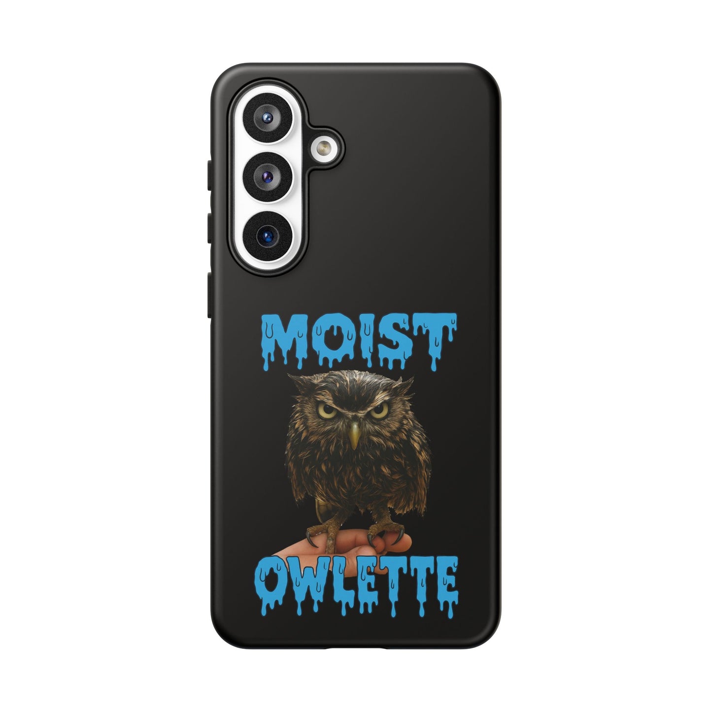 Moist Owlette Phone Case — Funny Owl Graphic Protective Case