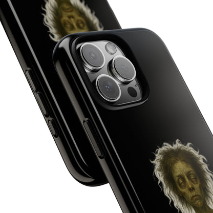 Phone Case — “Cursed to Rise Before Coffee Was Brewed” Goth Horror Design