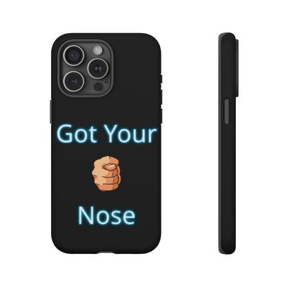 Got Your Nose Phone Case — Funny Neon Fist Design