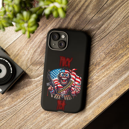 Phone Case — American Flag Skull Soldier Design (Tough Cases)