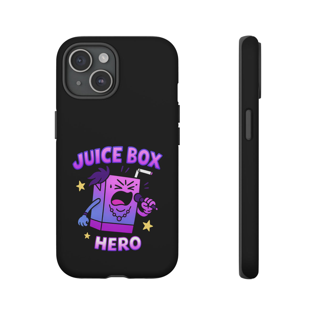 Phone Case — 'Juice Box Hero' Cute Cartoon Protective Cover