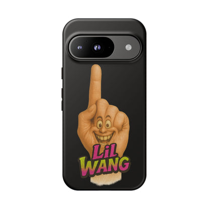 Phone Case — 'Lil Wang' Humorous Middle Finger Character Protective Cover