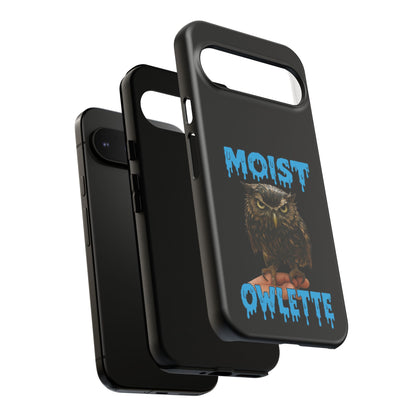 Moist Owlette Phone Case — Funny Owl Graphic Protective Case